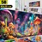Diamond Painting Kits,Diamond Art for Adults Mushroom Forest Full Round Drill Large Size(31.5x11.8 inch),Abstract Scenery Paint with Diamonds Crystal Gem for Gift,Wall Decor